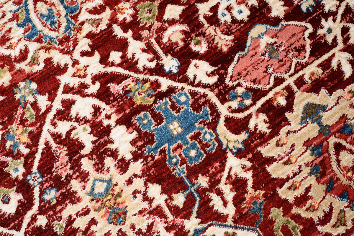 TEPPICH RIVIOLI Rot 80/150 cm - Rot, Textil (80/150cm) - Tapiso