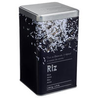 REISDOSE 25 kg 10,7/10,7/18,4 cm - Schwarz, Metall (10.7/18.4/10.7cm) - 5five Simply Smart