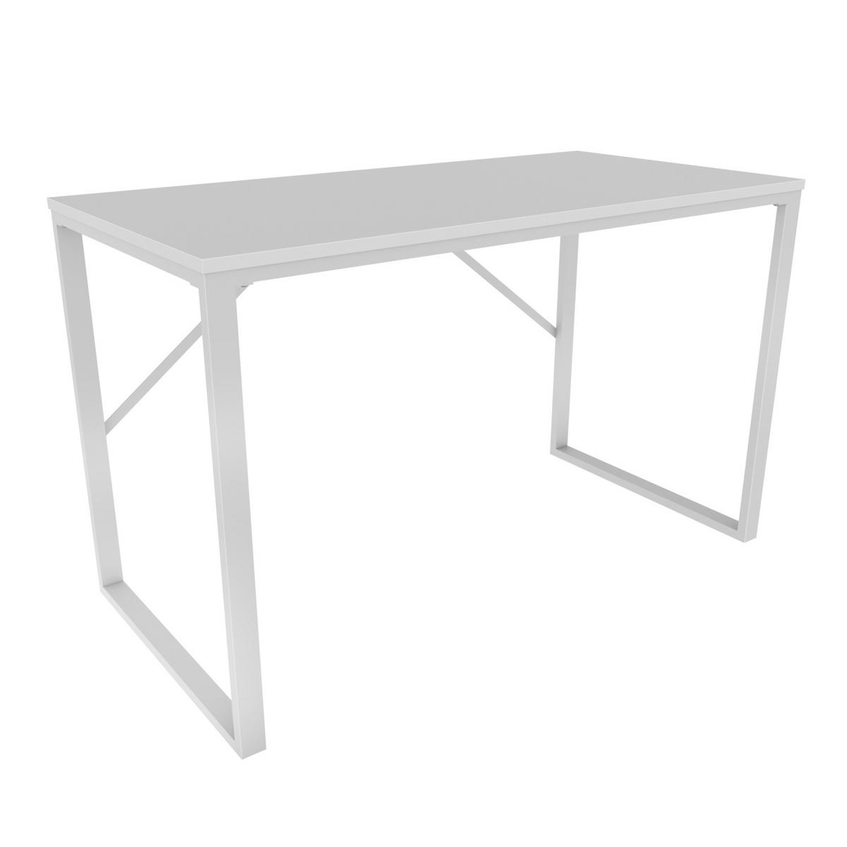 COMPUTERTISCH Layton Weiß - Weiß, Holzwerkstoff (60/120/16cm) - Decorotika