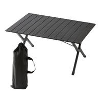 CAMPINGTISCH - Schwarz, Kunststoff/Metall (60/90/44cm) - Relaxdays