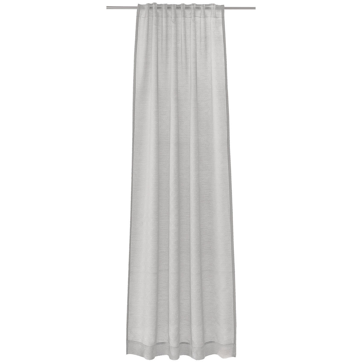 SCHLAUFENVORHÄNGE GLARE GRAU - 010 - Grau, Textil (130/300cm) - Joop!