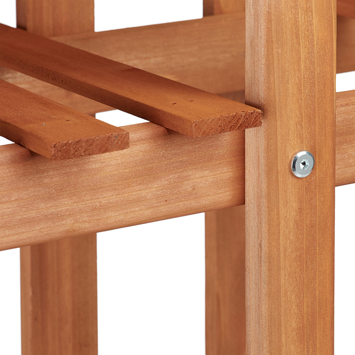 BLUMENTREPPE - Hellbraun, Holz (83/142.5/28.5cm) - Relaxdays