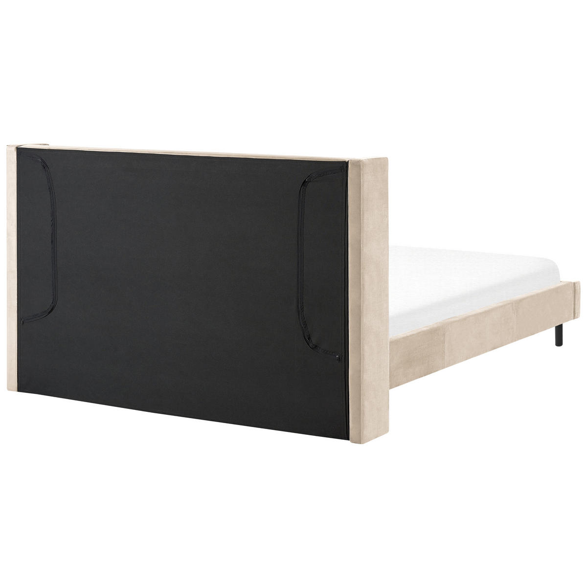 BETT mit Lattenrost 180x200 cm Beige Villette - Beige, Textil (180/200cm) - Beliani