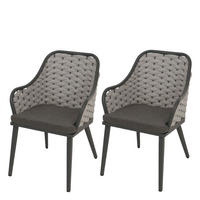 GARTENSTUHL Hellgrau, Grau - Hellgrau/Grau, Textil (59/84/63cm) - MCW