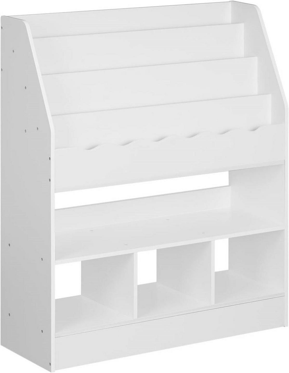 KINDERREGAL mit 6 Fächern, 83x100x30cm, Weiß - Weiß, Holzwerkstoff (83/100/30cm) - Woltu