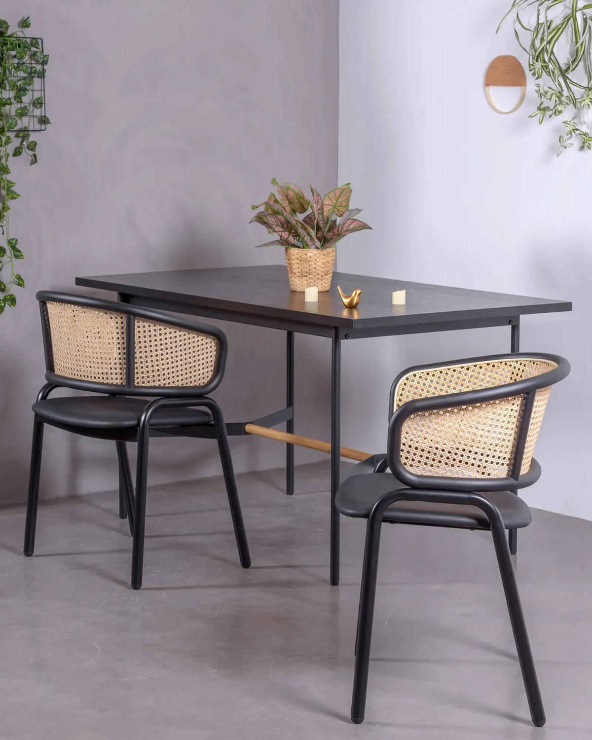 ESSTISCH Rechteckig Schwarz 80/140/75 cm - Schwarz, Holz (80/140/75cm) - Nest Dream
