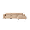 ECKSOFA Cursal L-Form, Stoff Salvador, Beige, Rechts - Beige, Holz (284/166cm) - Kaiser Möbel