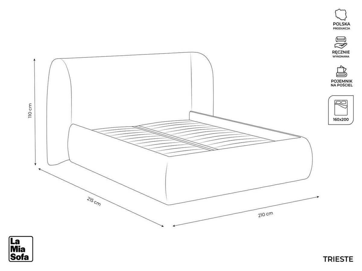 POLSTERBETT mit Bettkasten und Lattenrost 210x215 Grau - Silberfarben/Schwarz, Kunststoff/Textil (160/200cm) - Makamii