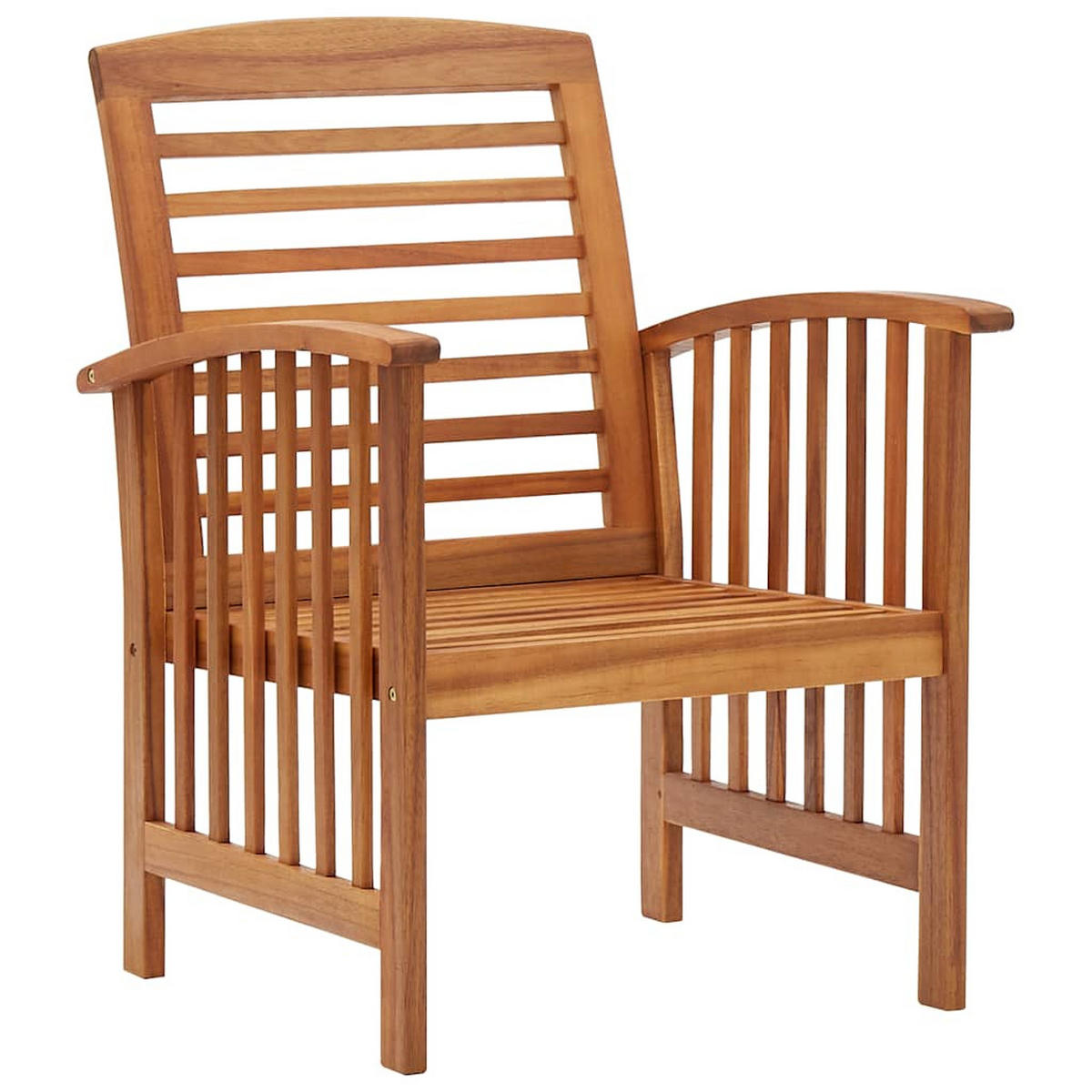 GARTENSTÜHLE 2er Set Massivholz Akazie - Braun, Holz (59/83/67cm) - vidaXL