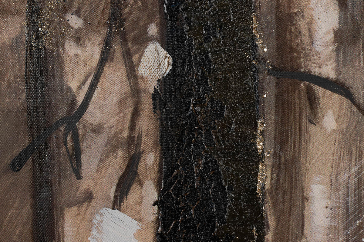 ÖLGEMÄLDE 120/60 cm - Goldfarben/Braun, Holz/Textil (120/60cm) - KUNSTLOFT