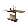 COUCHTISCH rechteckig Eiche Artisan - Anthrazit höhenverstellbar ausziehbar - Anthrazit/Eiche Artisan, Holzwerkstoff (70/120/56cm) - designimpex