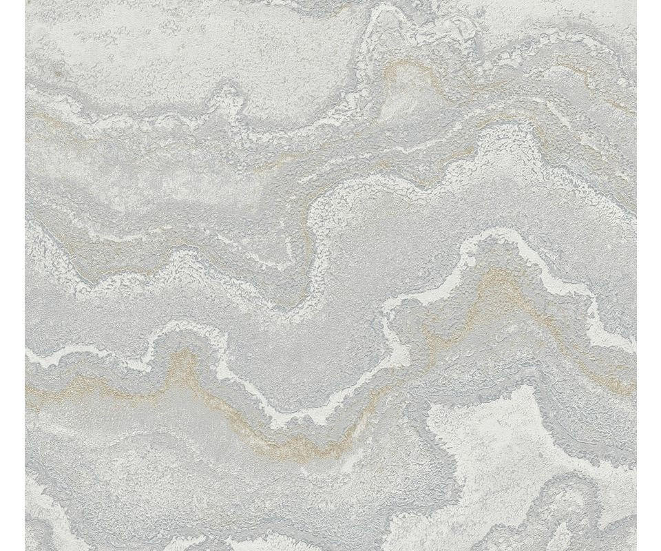VLIESTAPETE Silber 53/1005 cm - Silberfarben, Textil (53/1cm) - KUNSTLOFT