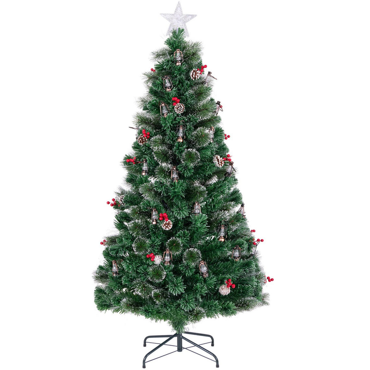 WEIHNACHTSBAUM Grün - Grün, Kunststoff (180cm) - COSTWAY