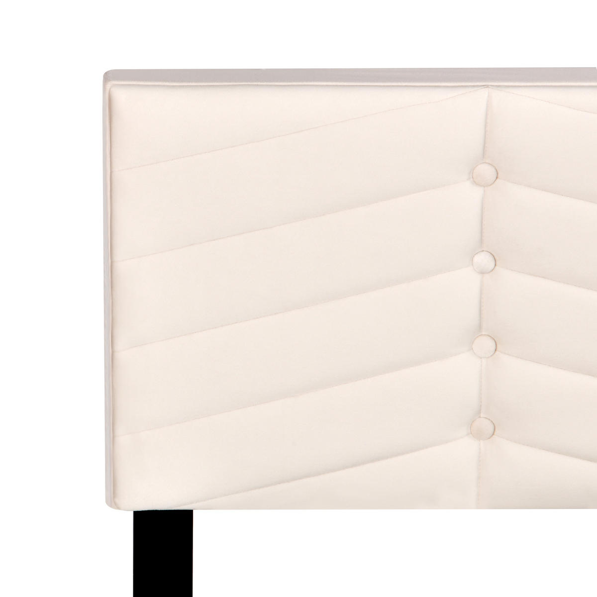 POLSTERBETT 140/200 cm beige mit höhenverstellbarem Kopfteil und Lattenrost - Beige, Textil (140/200cm) - OKWISH