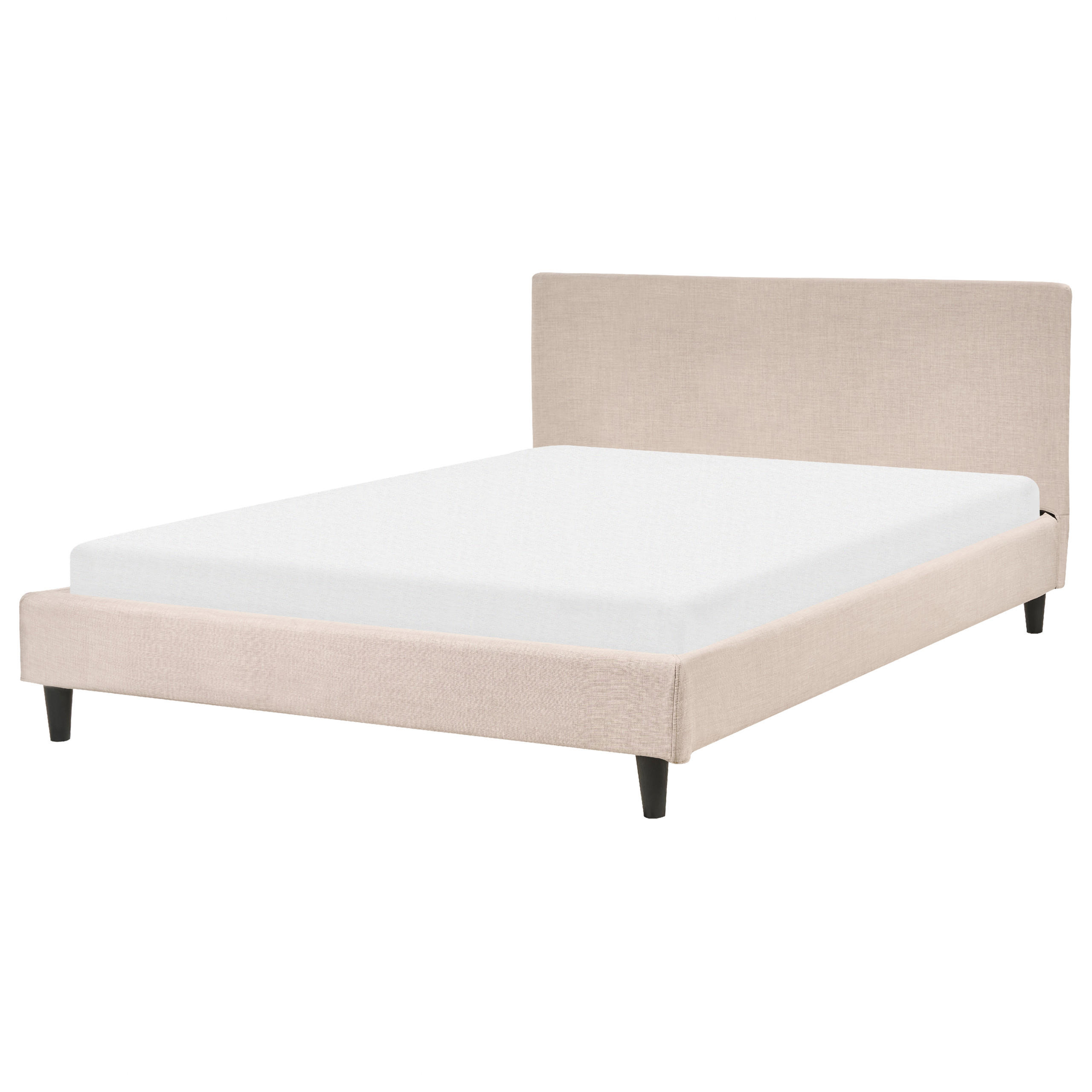 POLSTERBETT 140/200 cm Sandbeige Fitou - Beige, Textil (140/200cm) - Beliani