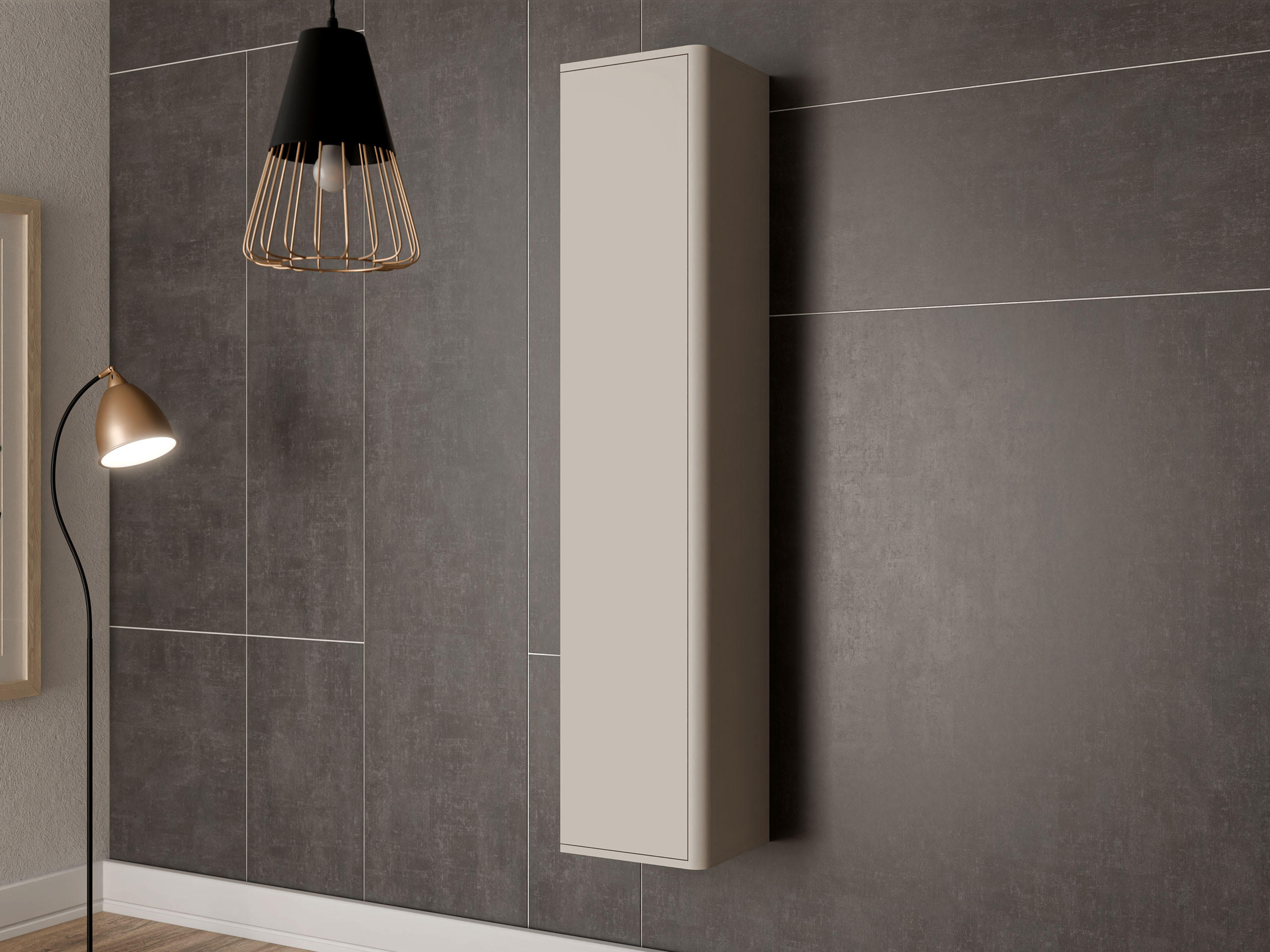 HÄNGEVITRINE Philippe - Kaschmir, Holzwerkstoff (36/164/31cm) - MIRJAN24