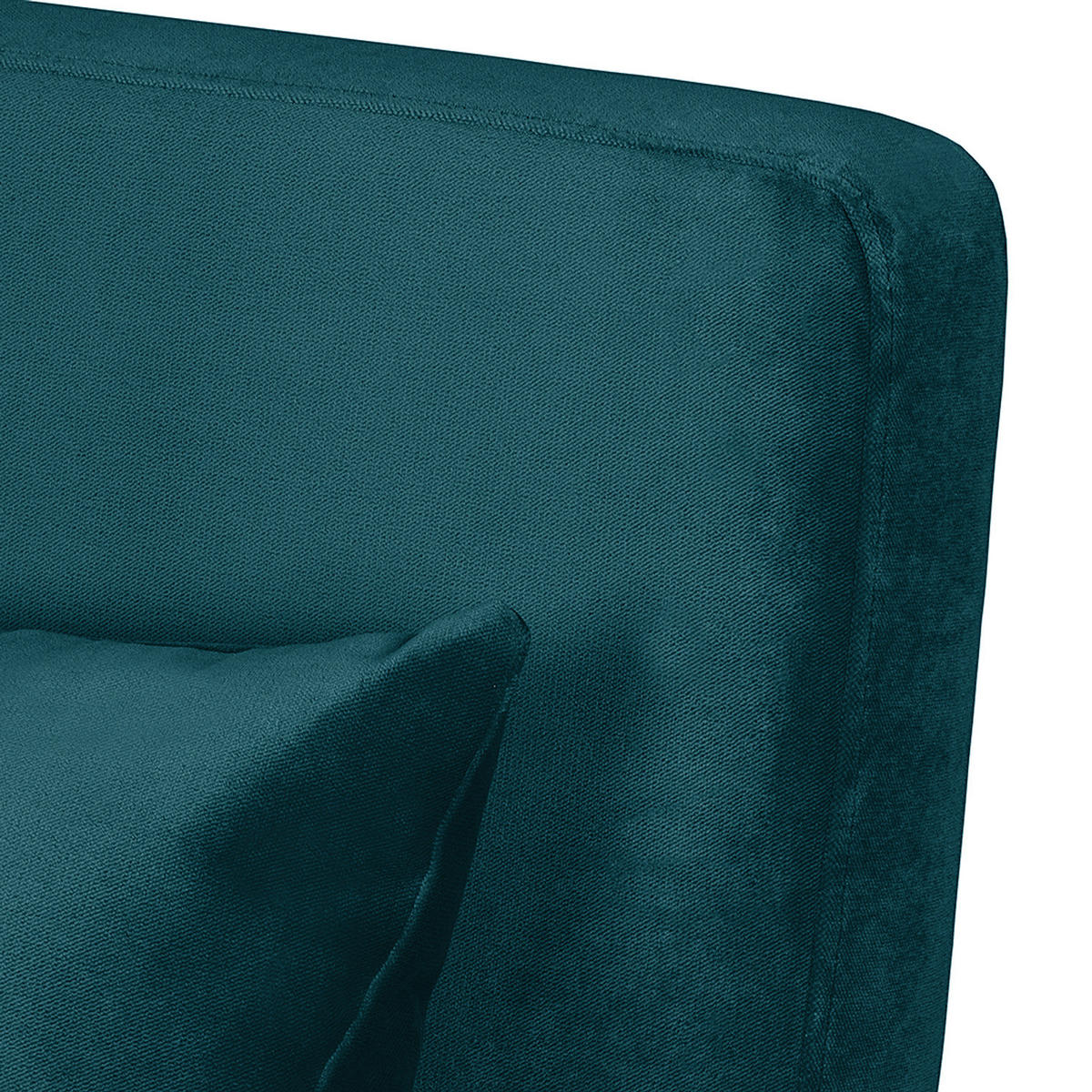 SESSEL - Nussbaumfarben/Petrol, Holz/Textil (70/84/88cm) - home24