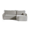 ECKSOFA Cloud Hellgrau, mit Schlaffunktion - Hellgrau, Textil (240/167cm) - Bettso