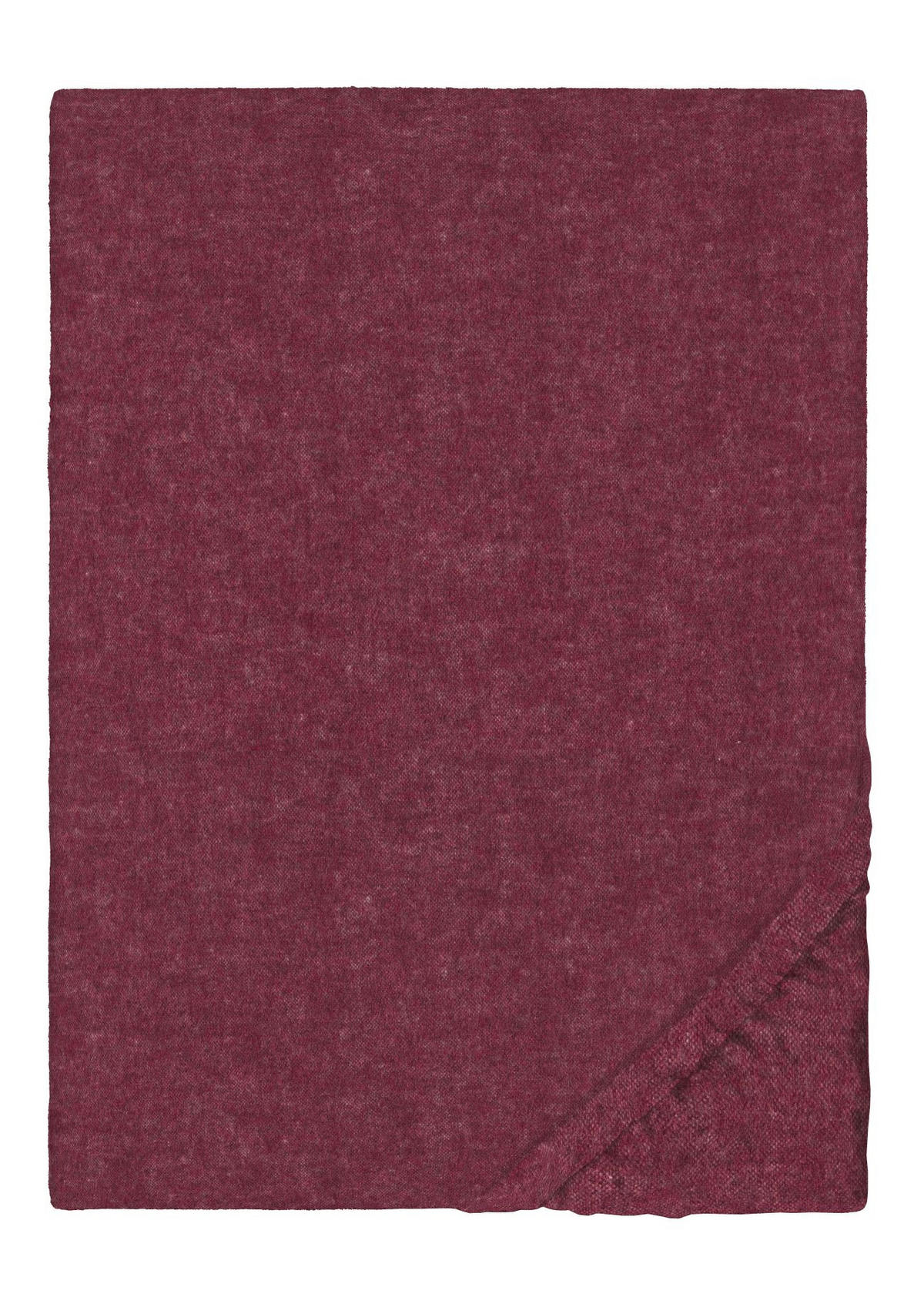 SPANNBETTTUCH Biber Melange UNI burgund, 90x190 cm - 100x200 cm - Bordeaux, Textil (100/200cm) - biberna