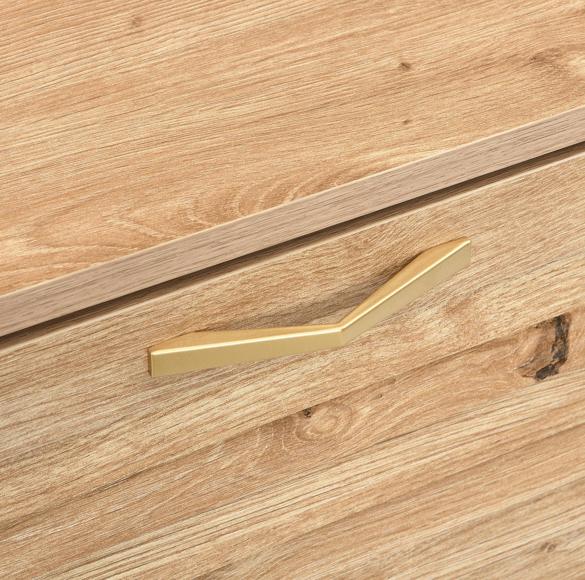 SCHUHSCHRANK 108,5/24/100 cm in Holzfarbe mit 4 Türen und Metallgestell - Naturfarben, Holzwerkstoff (108.5/100/24cm) - Flora Grace