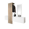 GARDEROBE Carlton Paneel in Eiche sägerau - Eiche San Remo, Holzwerkstoff (208/193/35cm) - Vladon