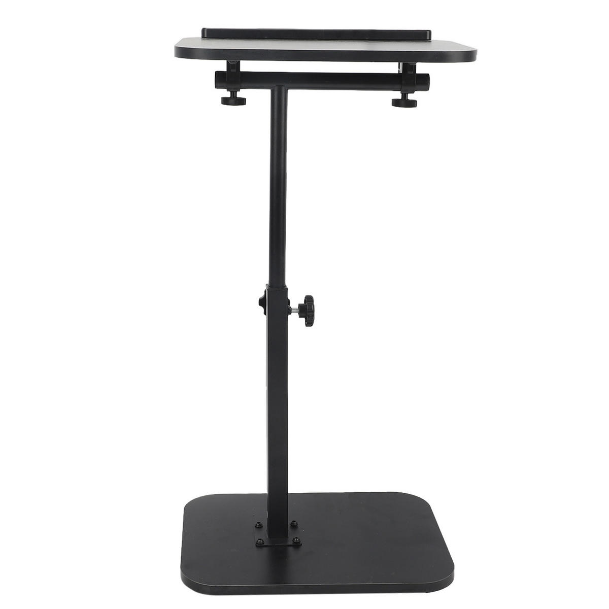 NACHTTISCH aus Massivholz, höhenverstellbarer Laptoptisch für Zuhause, 15 mm dick, mit Buchstütze, schwarz - Schwarz, Holz (40/30/80cm) - Ej. Life