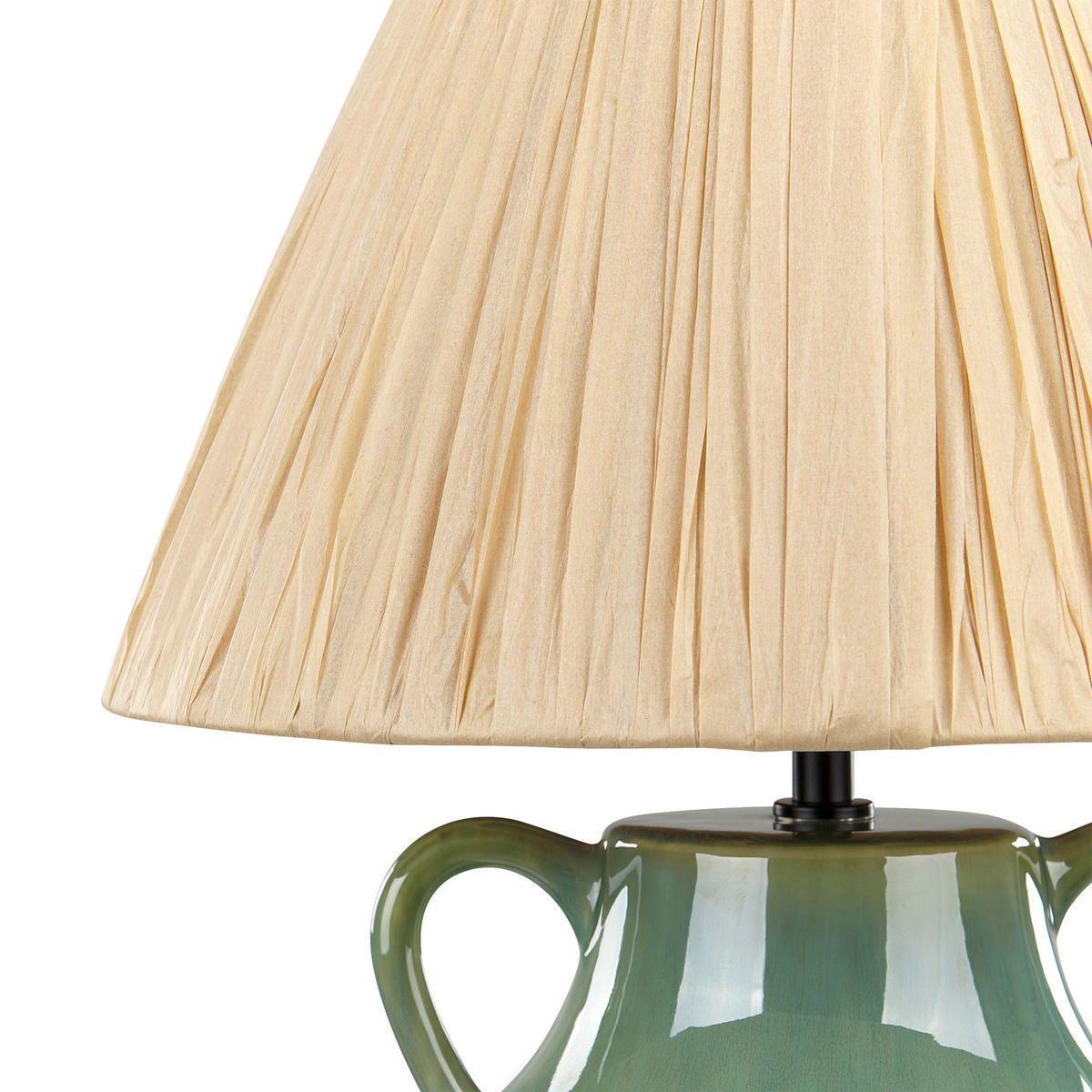 TISCHLAMPE Limones 36/36/53 cm - Grün, Keramik (36/36/53cm) - Beliani