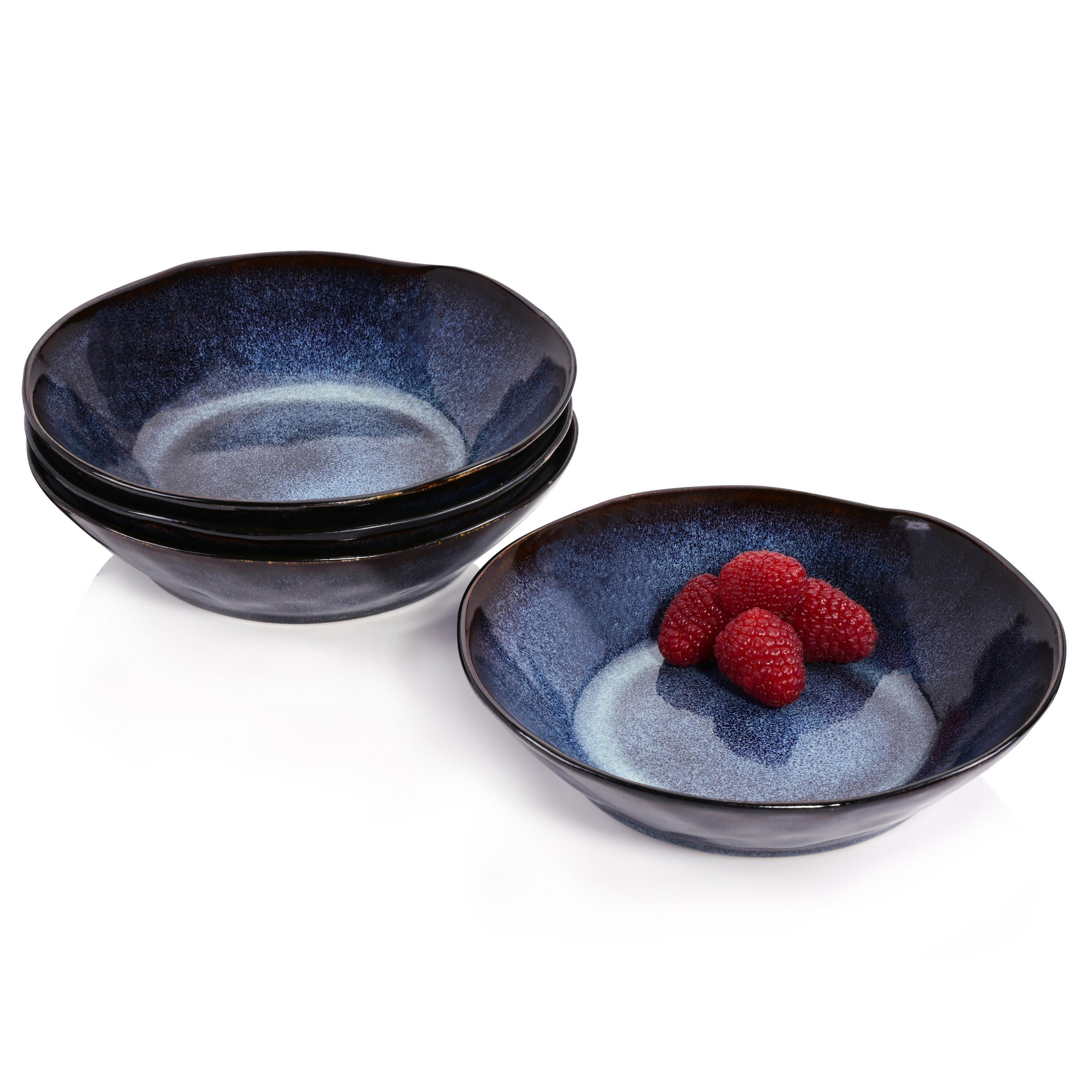SUPPENTELLER SET TOKIO - 4 teilig aus Steingut - Dunkelblau, Keramik (19.5cm) - Sänger