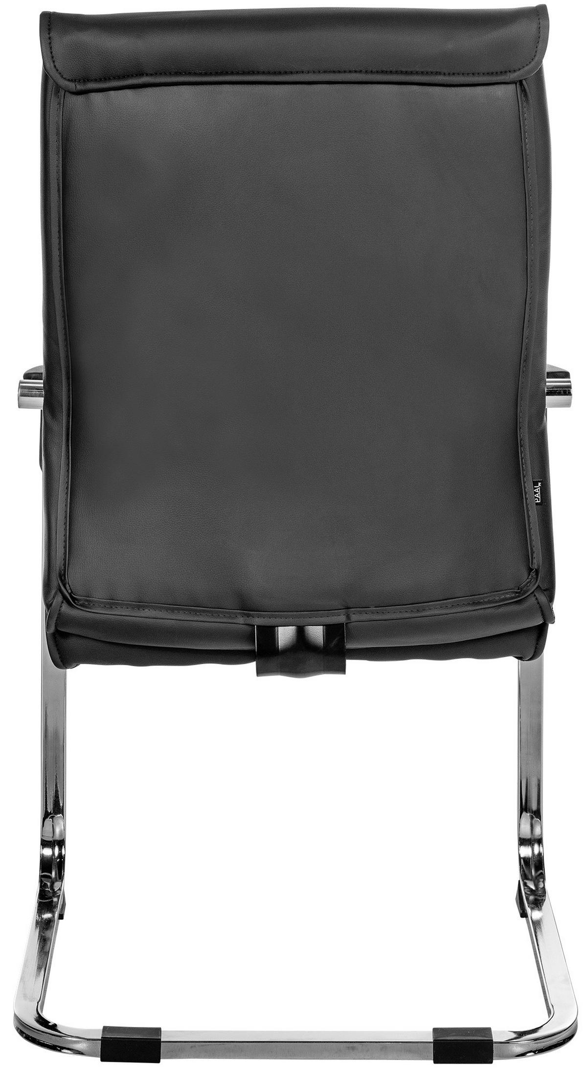 SCHWINGSTUHL Lederlook Schwarz - Schwarz, Textil/Metall (55/88/60cm) - CLP