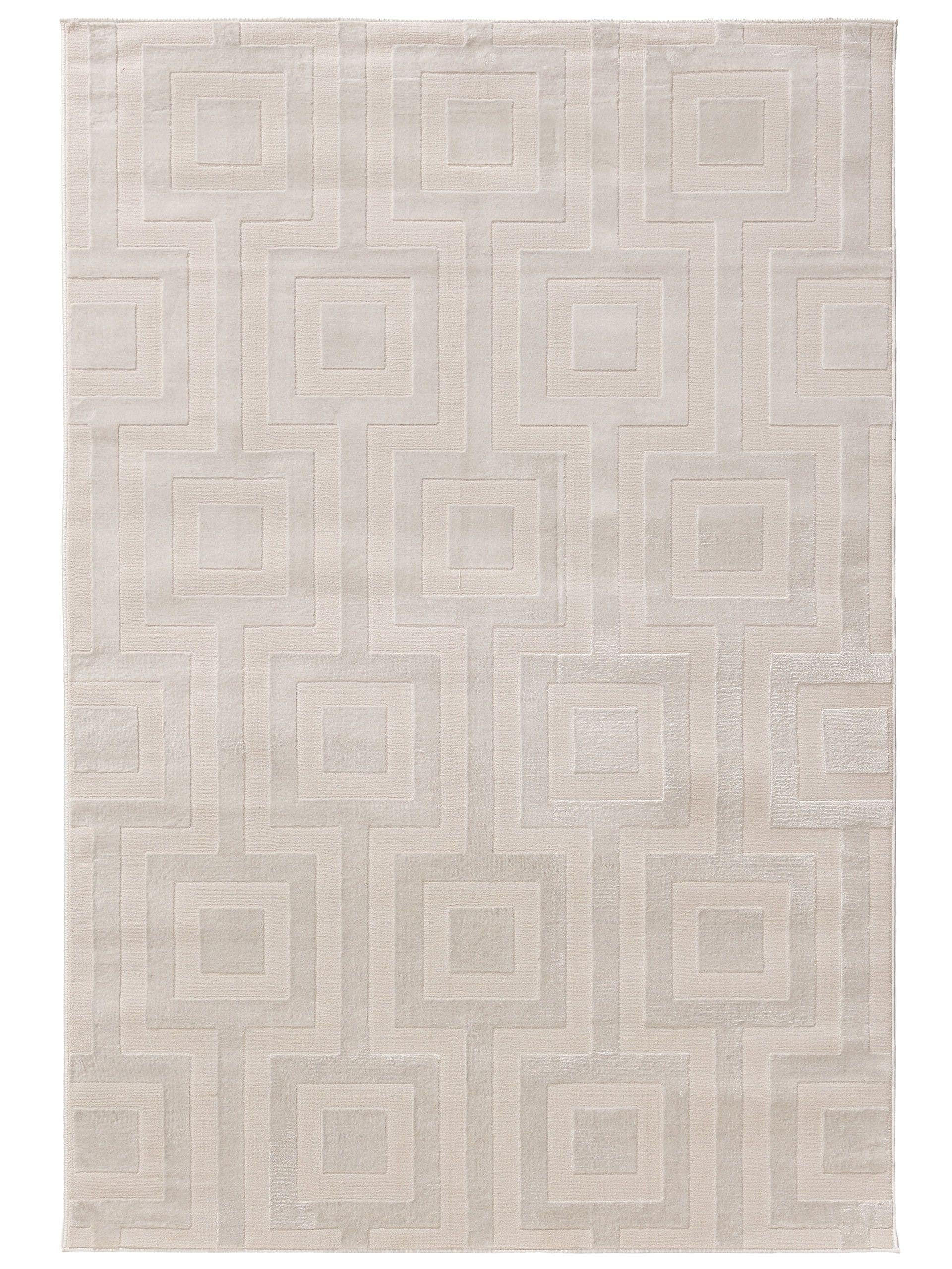 TEPPICH Claire Cream 140x200 cm - Creme, Kunststoff (140/200cm) - benuta