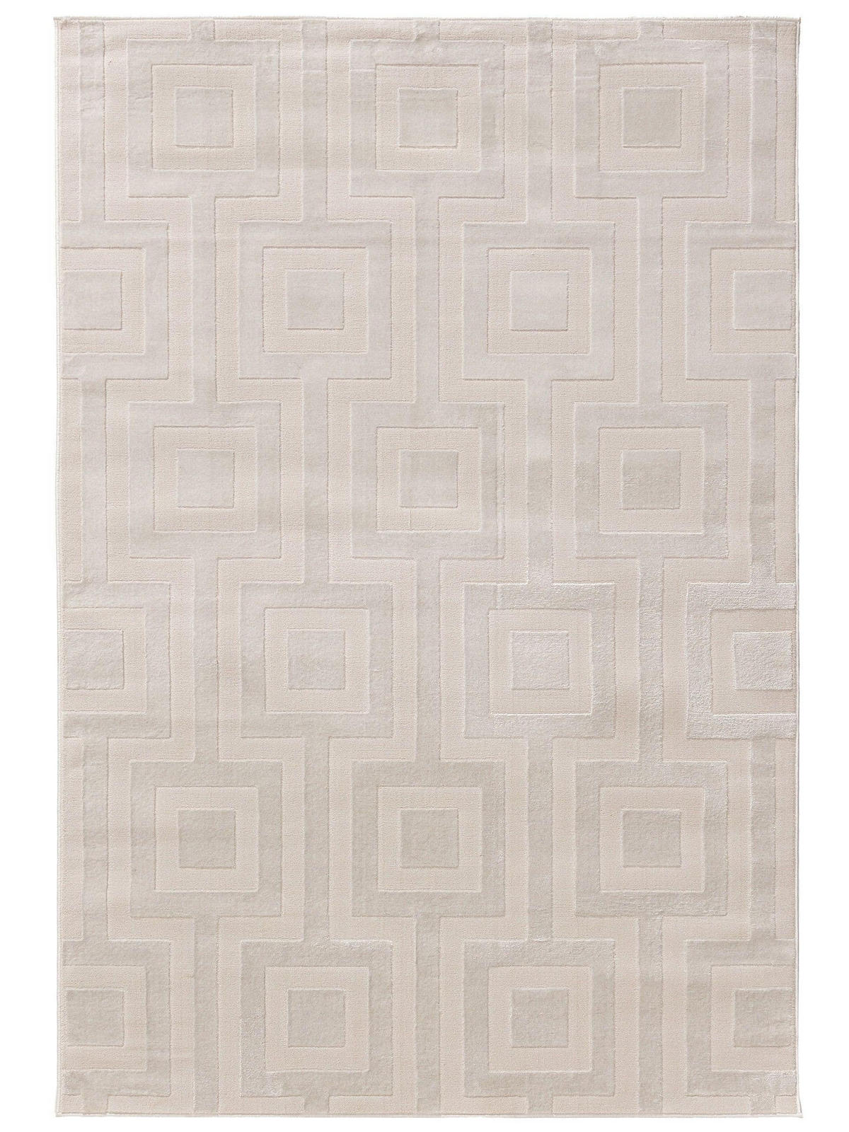 TEPPICH Claire Cream 140x200 cm - Creme, Kunststoff (140/200cm) - benuta