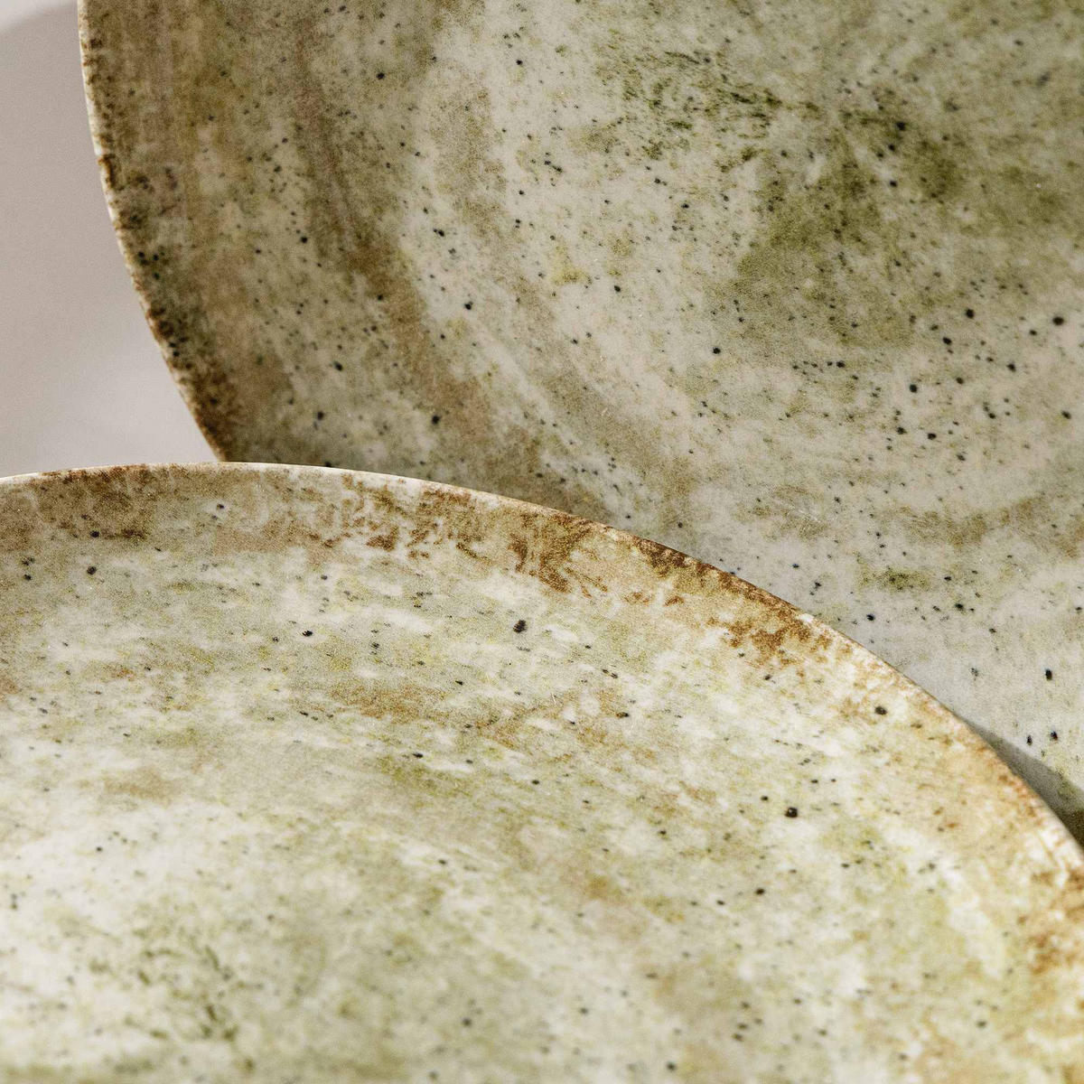 TELLER-SET ERATO 6-tlg Speiseteller Hartporzellan - Beige, Keramik (27.5/1/27.5cm) - KONSIMO®