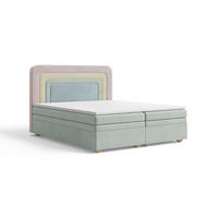BOXBETT - Bett 10 NEST - Riviera - 140x200 cm - Modernes Polsterbett mit Bettkasten - Multicolor, Holz (140/200cm) - ROYAL24_MARKT