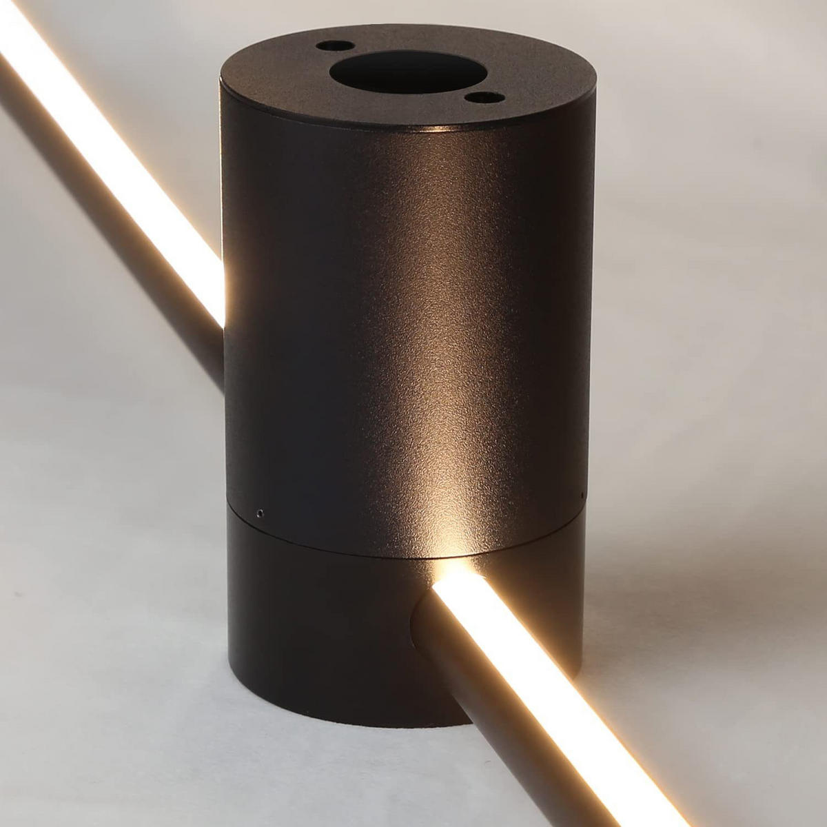 LED-WANDLEUCHTE Glowstone 60/10/6 cm - Schwarz, Metall (10/6/60cm) - ZMH