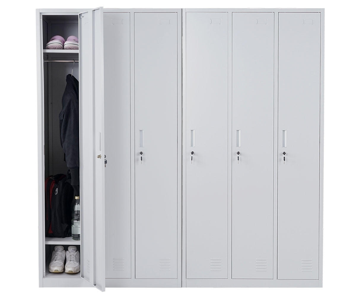 SCHLIESSFACH Grau - Grau, Metall (180/180/50cm) - MCW