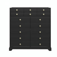 WASCHTISCH Schwarz 91.5/47/86.5 cm - Schwarz, Holz (91.5/86.5/47cm) - PANGIVO