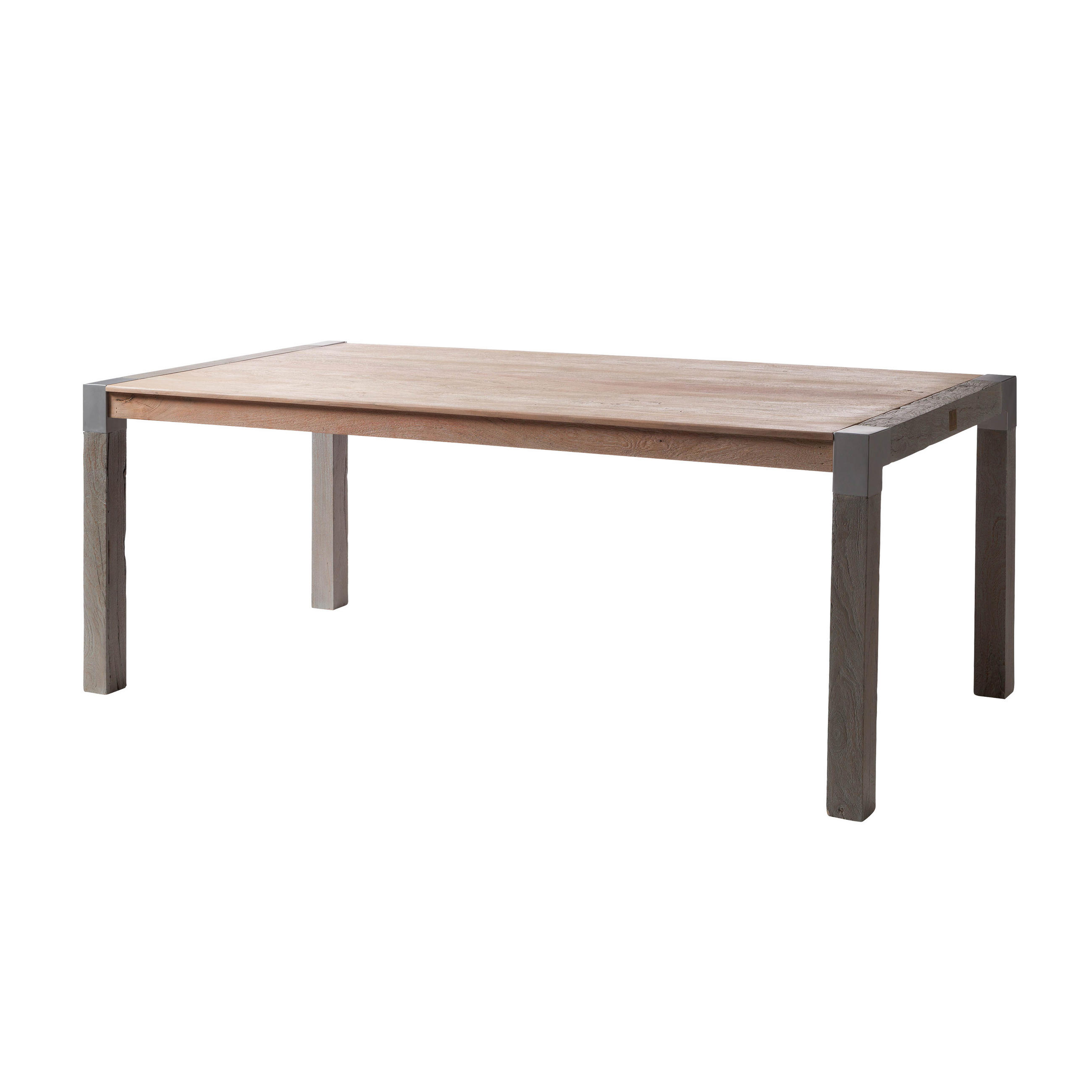 ESSTISCH Akazie 160x90x76 beige lackiert Amsterdam #113 - Beige, Holz (160/90/76cm) - Massivmoebel24