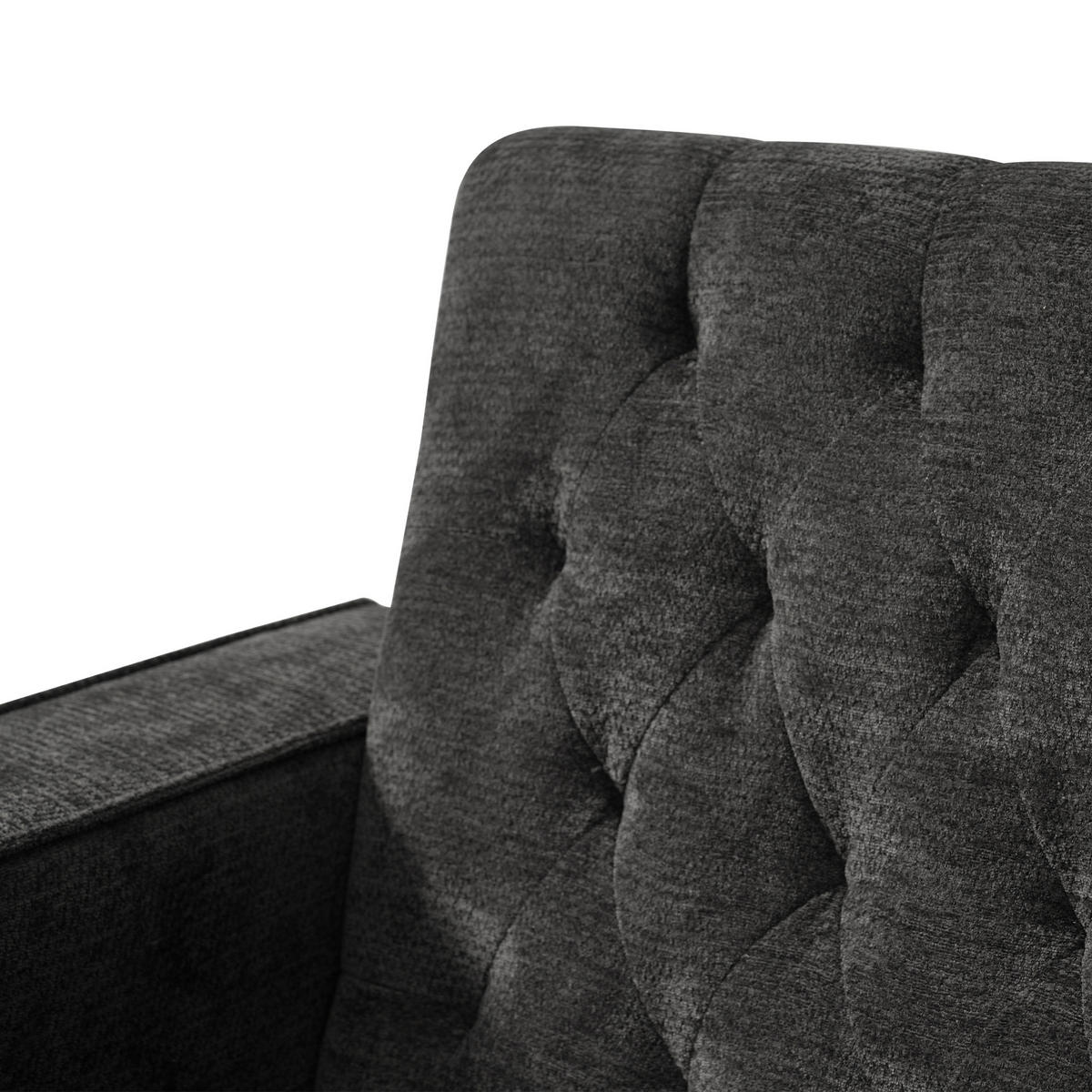 2-SITZER SCHLAFSOFA Chenille Grau mit 2 Kissen und USB-Anschlüssen - Grau, Holzwerkstoff/Kunststoff (140/84/137cm) - WISHDOR