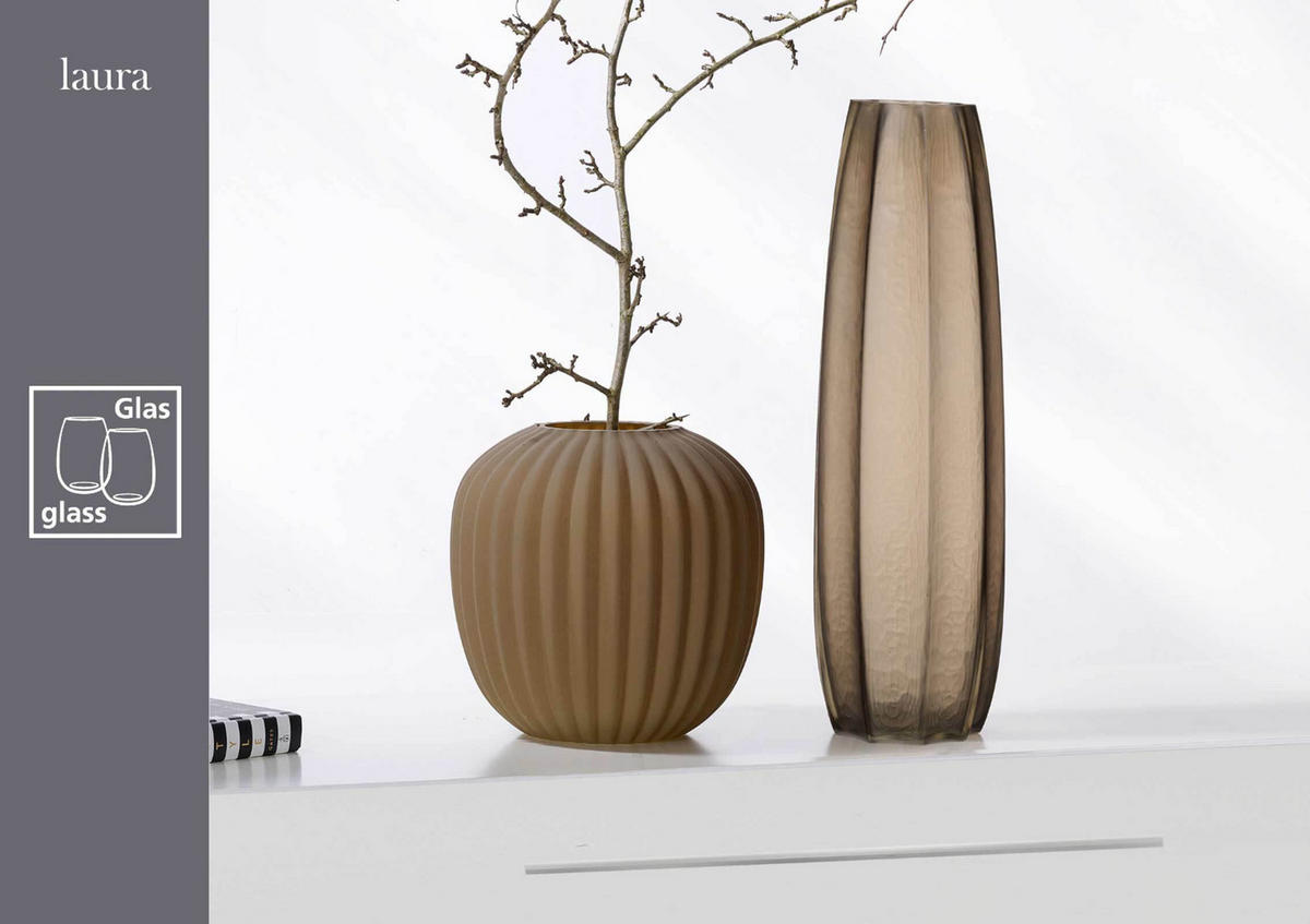 VASE Laura braun 44 cm - Braun, Glas (44cm) - Ritzenhoff Breker