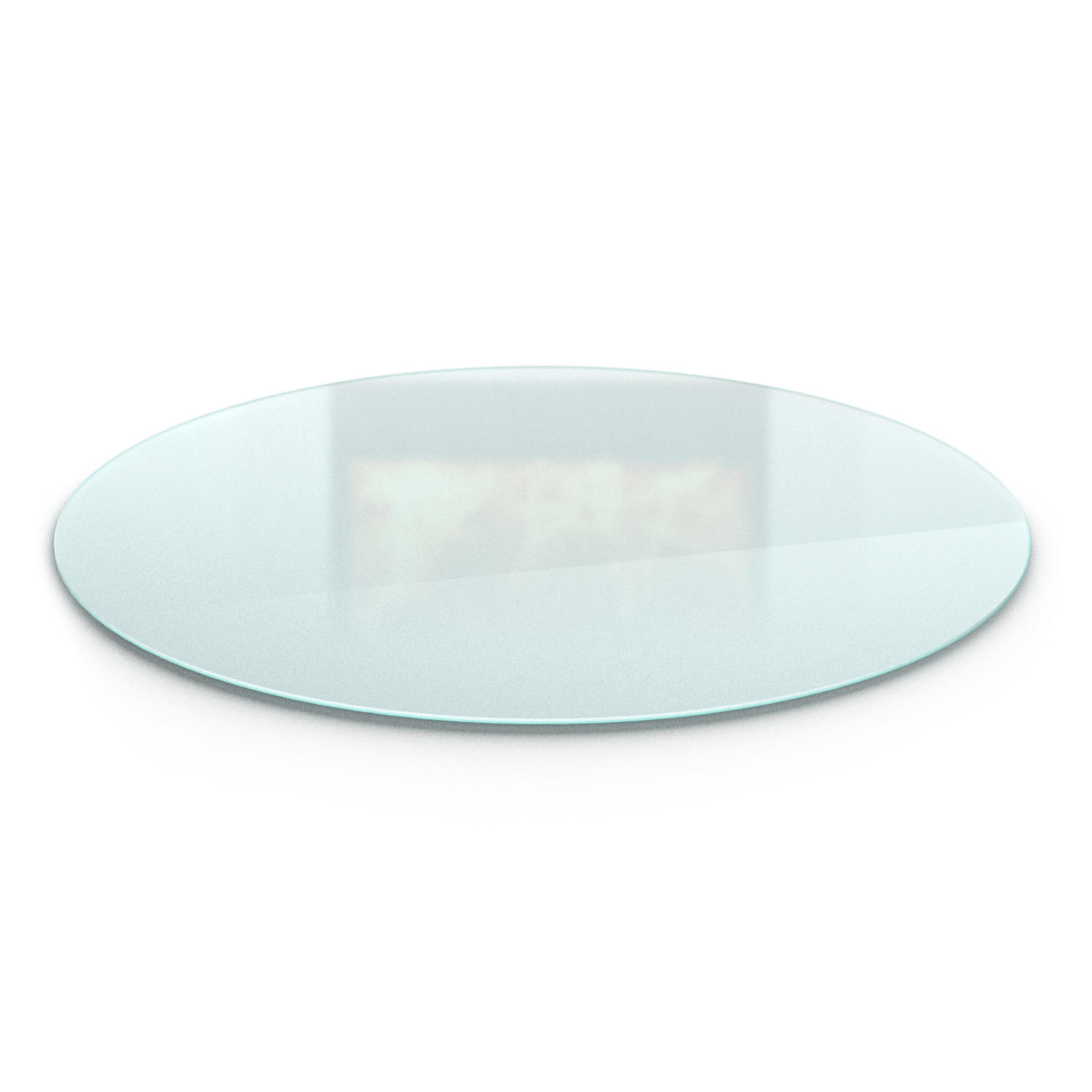 GLASBODENPLATTE für Kaminofen Ø90 cm – Milchglas Optik - Transparent, Glas (90/100/0.4cm) - TULUP