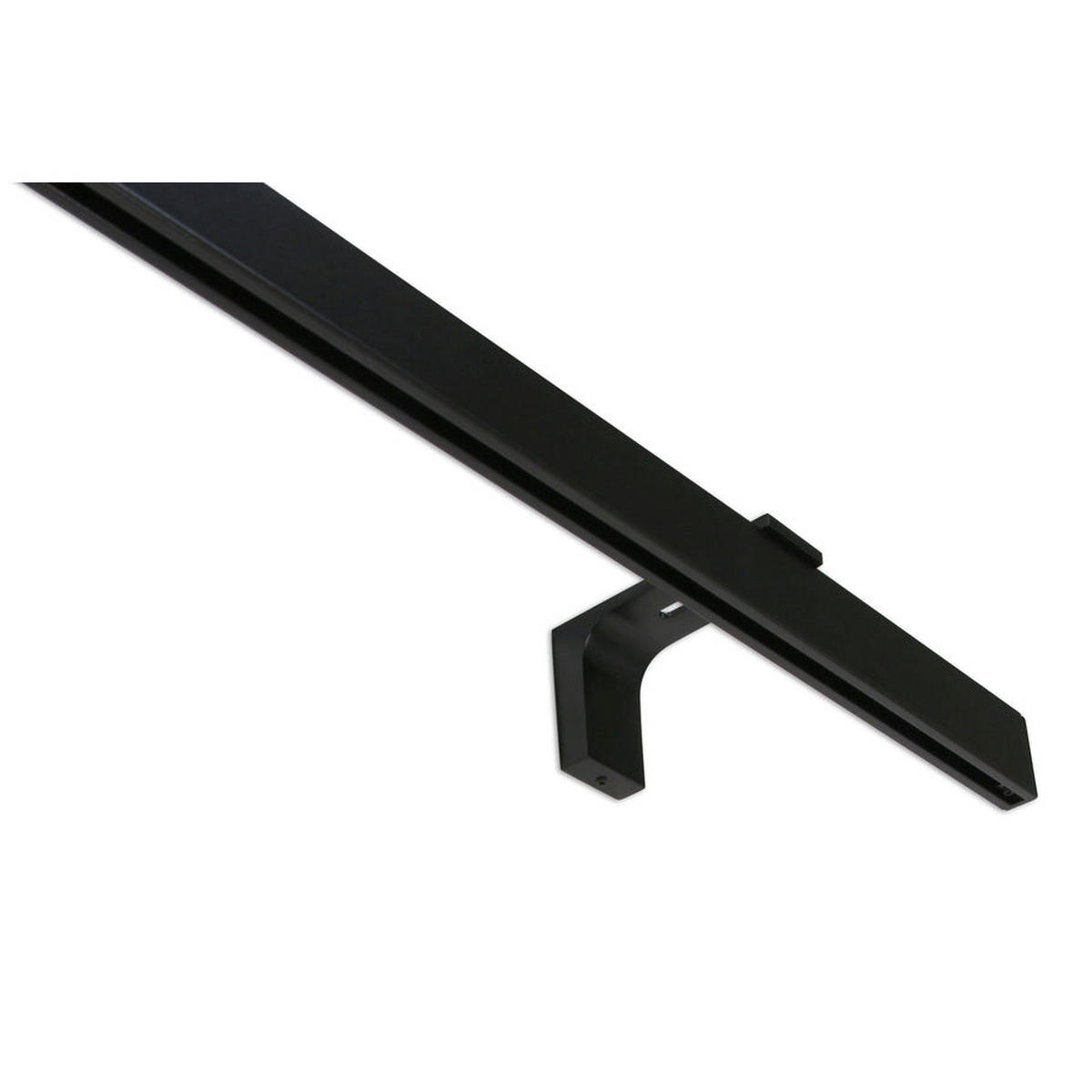 GARDINENSCHIENE 1-lauf Loft 270cm - Schwarz, Metall (270cm) - Deco-Raum