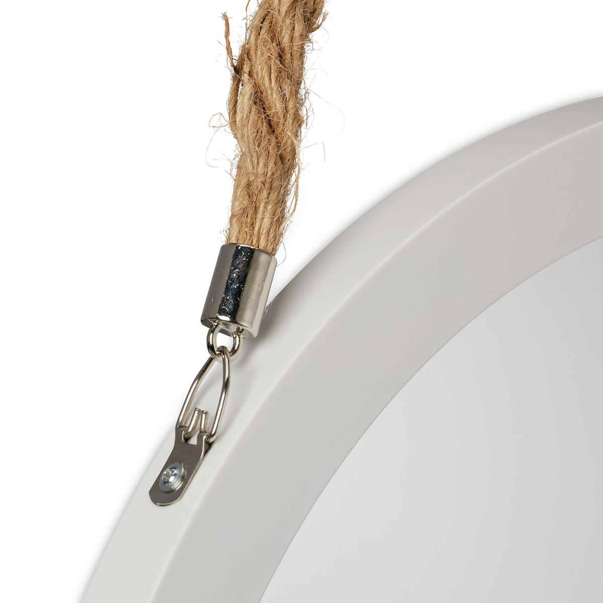 WANDSPIEGEL - Weiß, Glas/Kunststoff (35/58/2cm) - Relaxdays