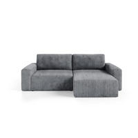 ECKSOFA Natalia - Grau, Holzwerkstoff/Textil (244/149cm) - Fun Möbel