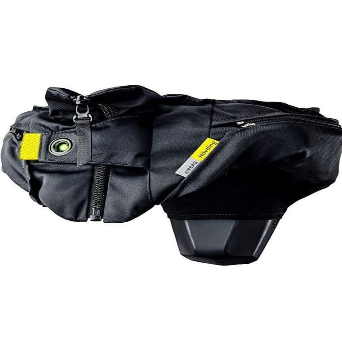 FAHRRADHELM - Hövding 3 - Airbag Helm, Sicherheitskragen, 49–59 cm, automatische Auslösung, Kopf- und Nackenschutz, BOA, Radfahrerhelm Airbaghelm - Schwarz, Textil (20/60cm) - Hövding