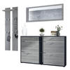GARDEROBE Orlando Avola-Anthrazit - Anthrazit, Holzwerkstoff (215/210/28cm) - Vladon