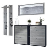 GARDEROBE Orlando Avola-Anthrazit - Anthrazit, Holzwerkstoff (215/210/28cm) - Vladon