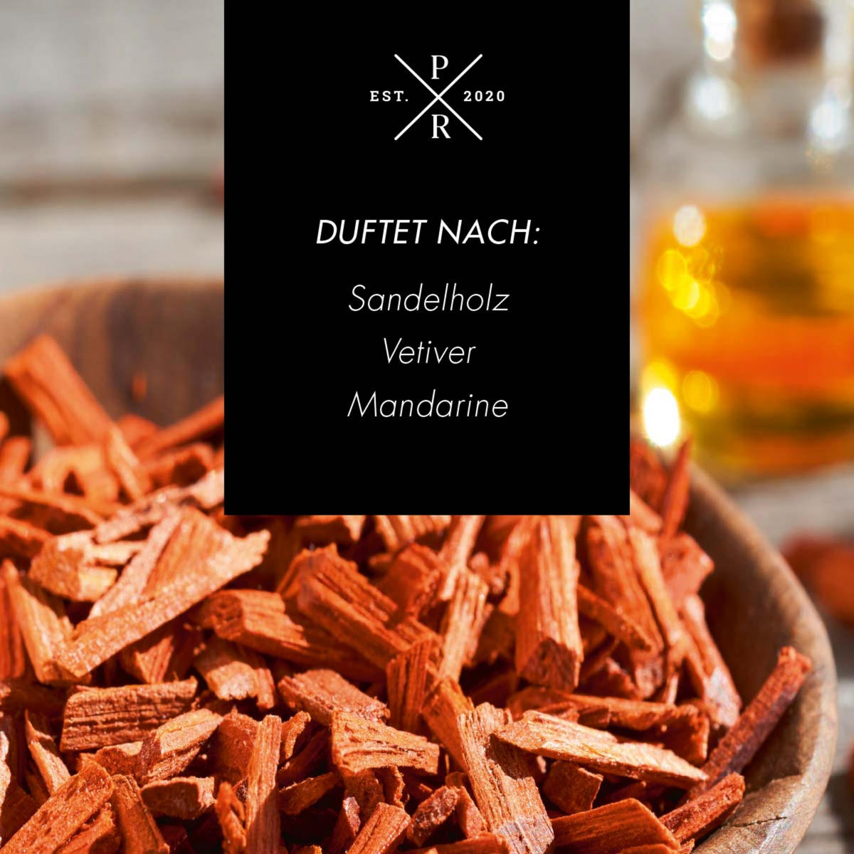 DUFTKERZE Purple River - Orange, Naturmaterialien/Glas (18cm)