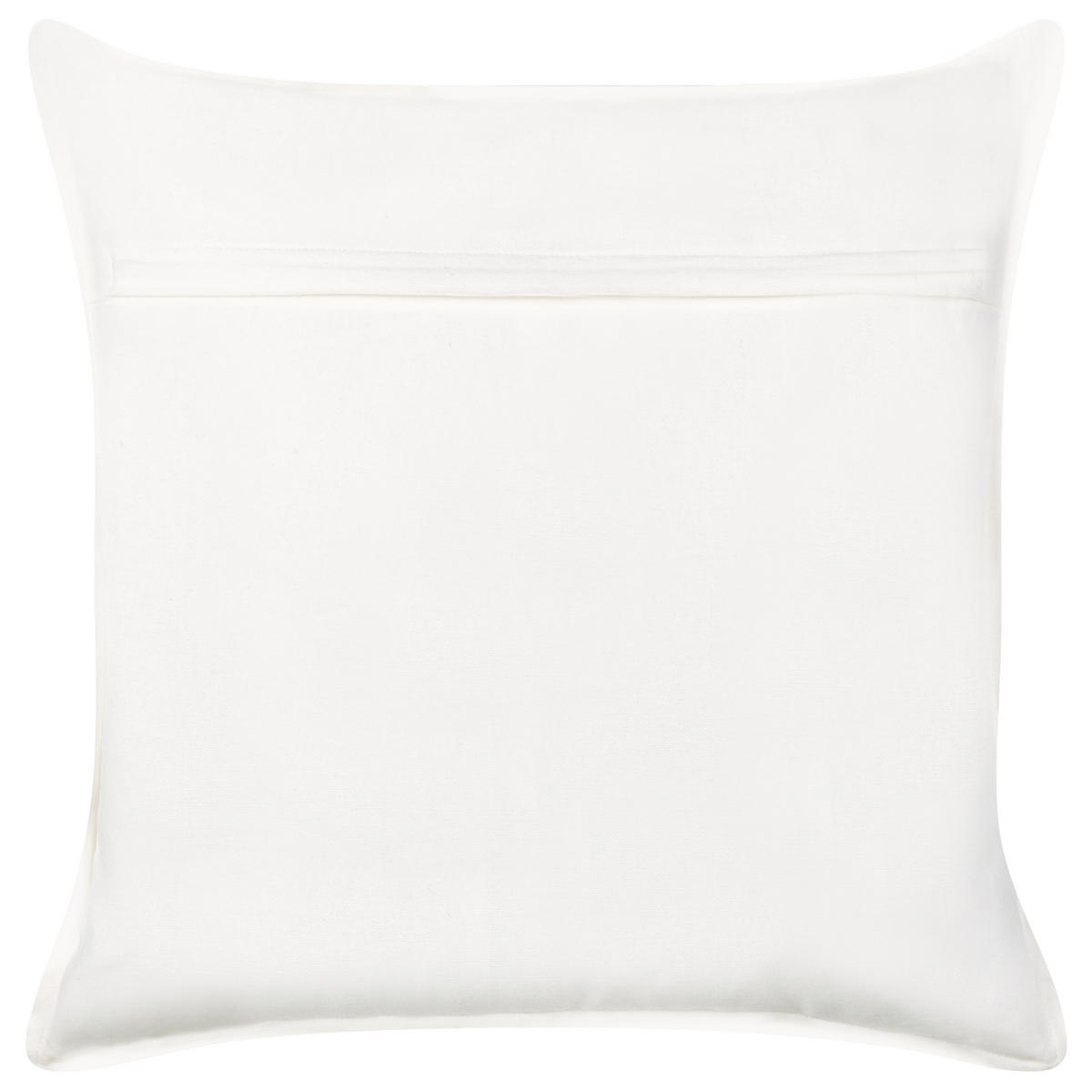 Dekokissen Weiß 45/45 cm Rockweed - Blau/Weiß, Naturmaterialen (45/45cm) - Beliani