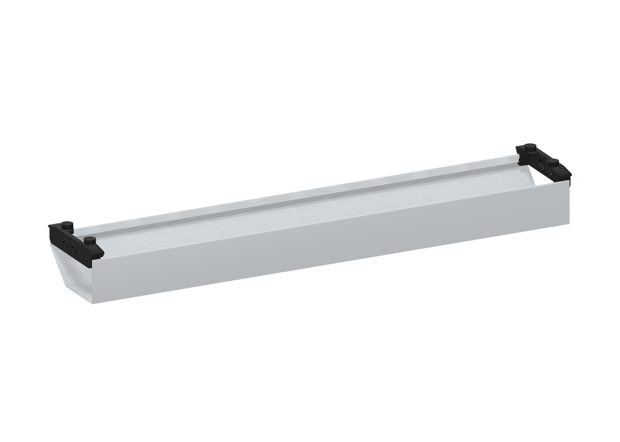 KABELKANAL Horizontaler Kabelkanal Flex-small / Ohne Zubehör Weißaluminium 880mm - Silberfarben, Metall (16/88/10cm) - ASSMANN