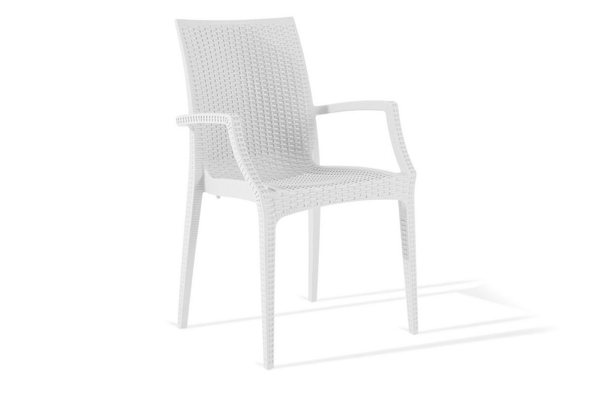 GARTENMÖBEL-SET LEOPSI, ETULI 5-tlg, Weiß - Weiß, Kunststoff - KONSIMO®